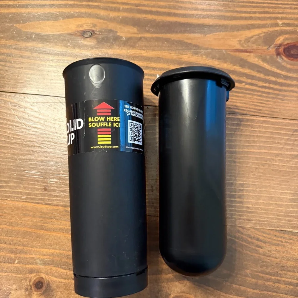 The Loud Cup Black Whistle Cup Sports Mom Tumbler Horn Noise Maker